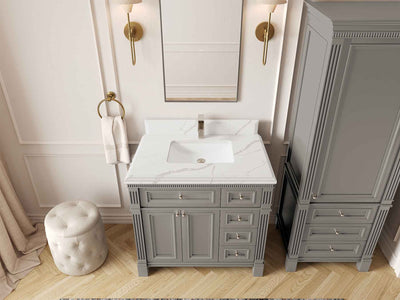 Paris 36 in. W x 22 in. D Bathroom Vanity with Center Sink