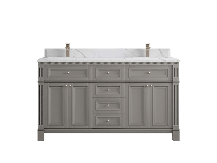 Paris 60 in. W x 22 in. D Double Sink Bathroom Vanity - photo 24