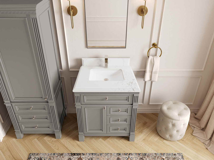 Paris 30 in. W x 22 in. D Single Sink Bathroom Vanity - photo 30