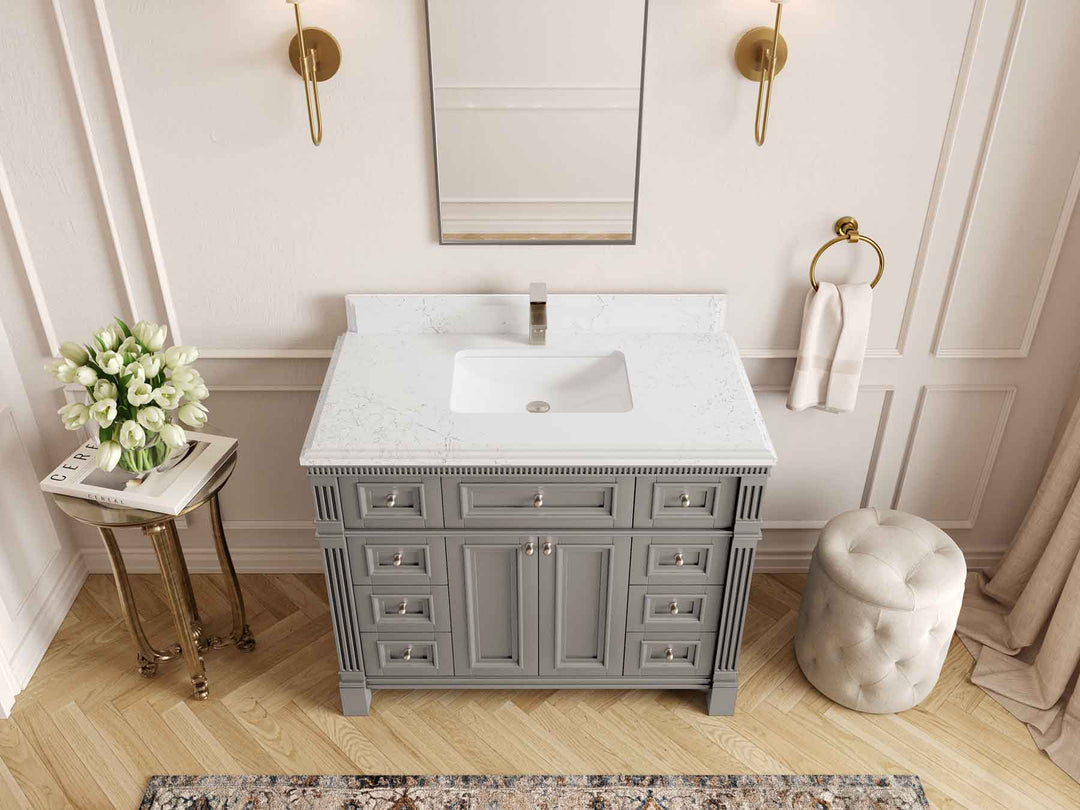 Paris 42 in. W x 22 in. D Single Sink Bathroom Vanity