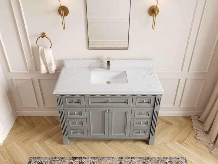 Paris 48 in. W x 22 in. D Single Sink Bathroom Vanity - photo 30