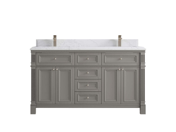 Paris 60 in. W x 22 in. D Double Sink Bathroom Vanity - photo 26