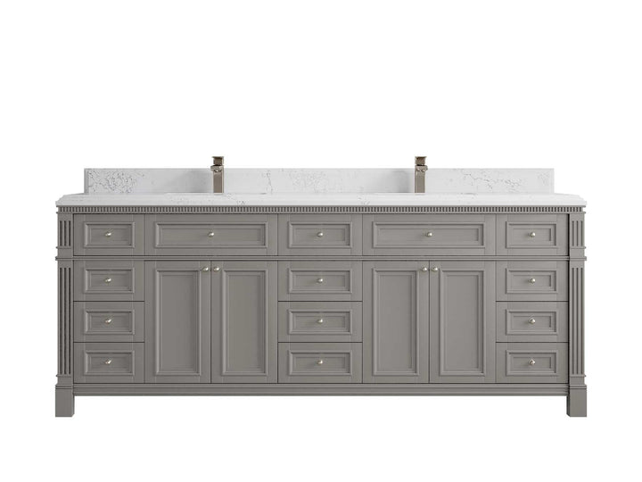 Paris 84 in. W x 22 in. D Double Sink Bathroom Vanity - photo 26