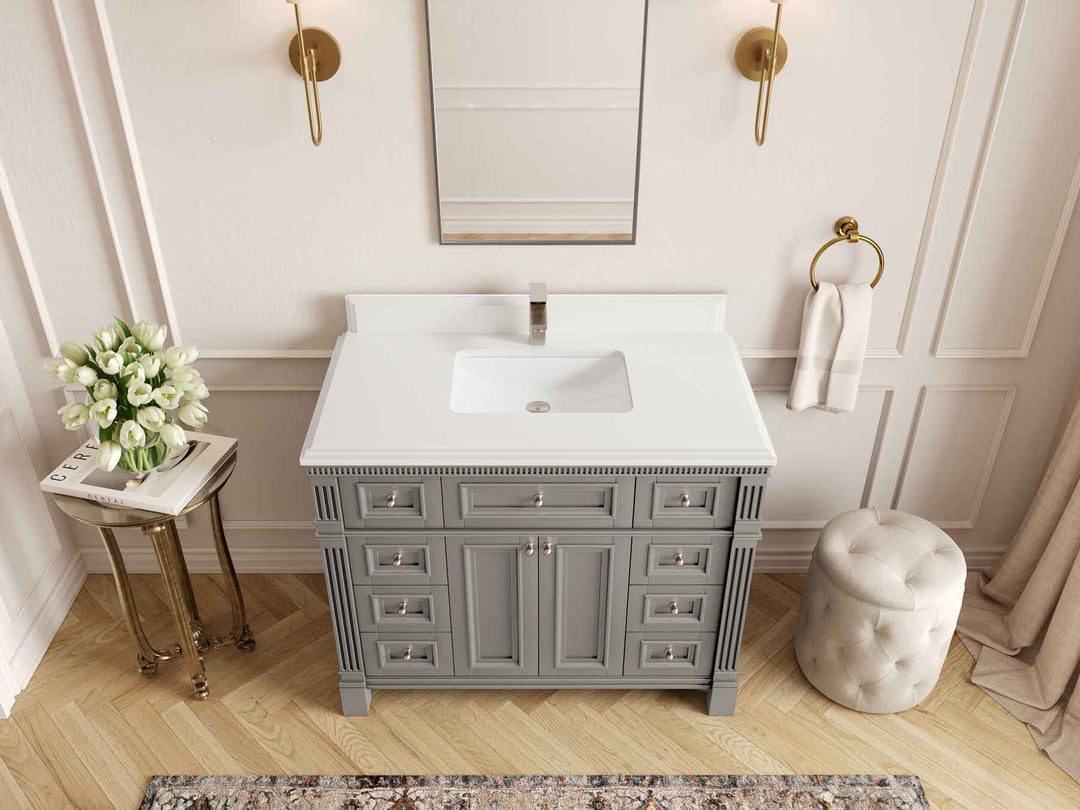 Paris 42 in. W x 22 in. D Single Sink Bathroom Vanity