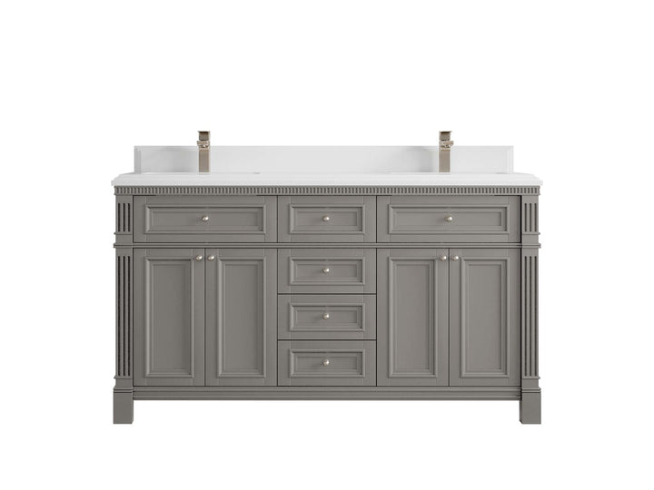Paris 60 in. W x 22 in. D Double Sink Bathroom Vanity - photo 28
