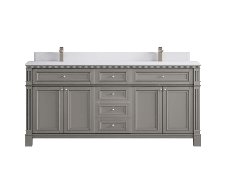 Paris 72 in. W x 22 in. D Double Sink Bathroom Vanity - photo 31