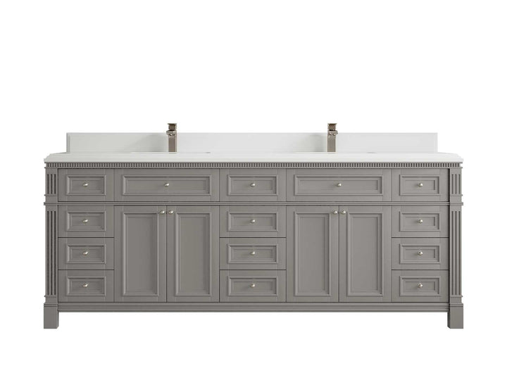 Paris 84 in. W x 22 in. D Double Sink Bathroom Vanity - photo 28