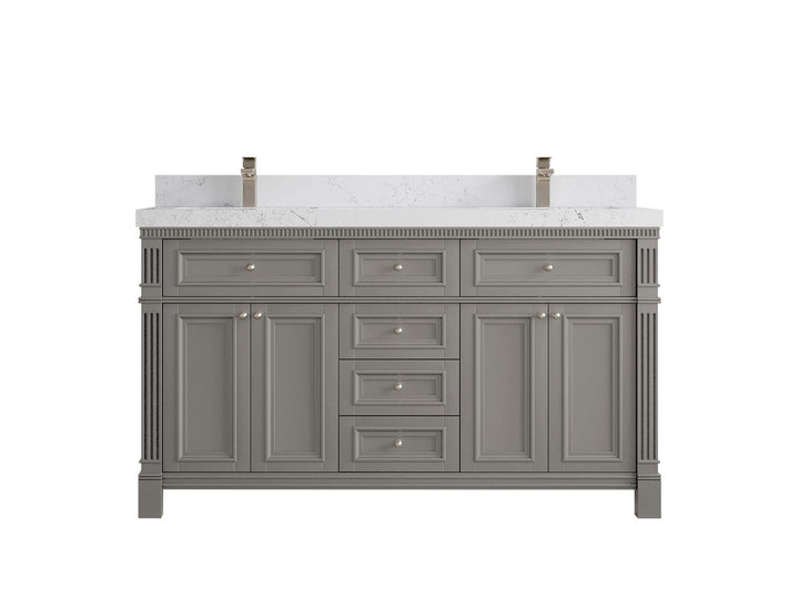 Paris 60 in. W x 22 in. D Double Sink Bathroom Vanity - photo 30