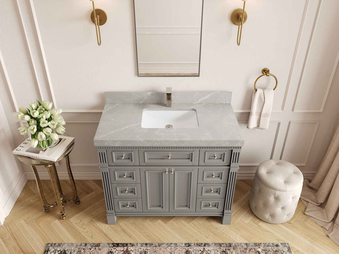 Paris 42 in. W x 22 in. D Single Sink Bathroom Vanity