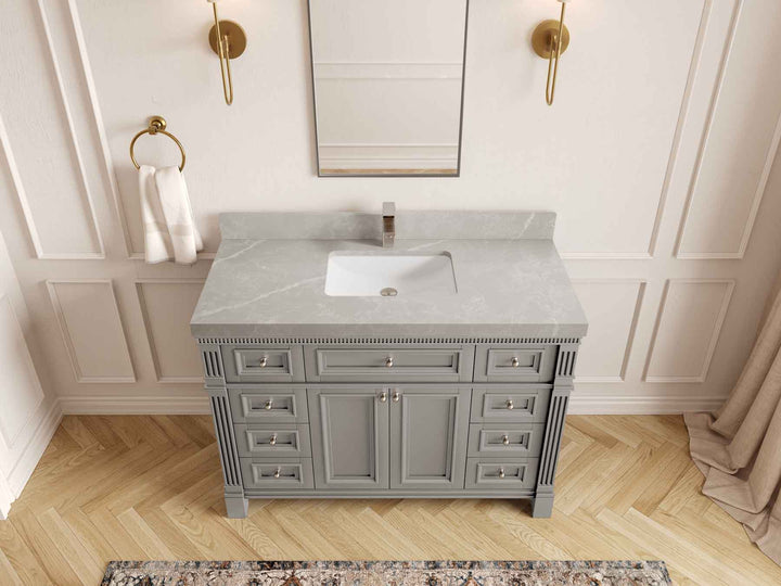 Paris 48 in. W x 22 in. D Single Sink Bathroom Vanity - photo 36