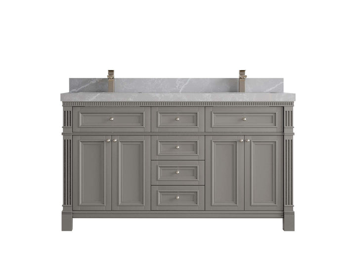 Paris 60 in. W x 22 in. D Double Sink Bathroom Vanity - photo 32