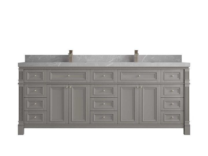 Paris 84 in. W x 22 in. D Double Sink Bathroom Vanity - photo 32