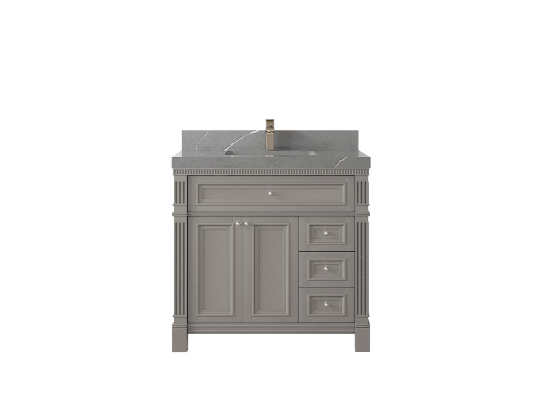 Paris 36 in. W x 22 in. D Center Sink Bathroom Vanity