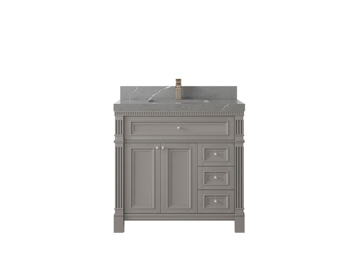 Paris 36 in. W x 22 in. D Center Sink Bathroom Vanity - photo 33