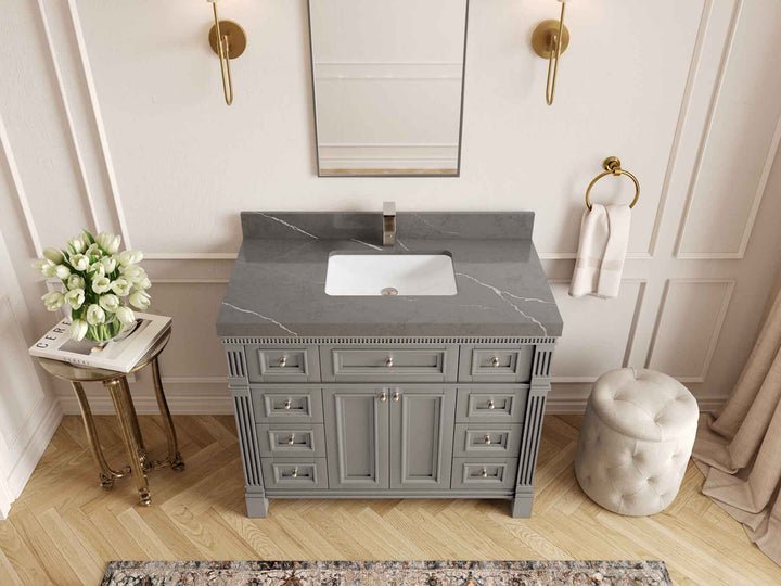 Paris 42 in. W x 22 in. D Single Sink Bathroom Vanity - photo 38