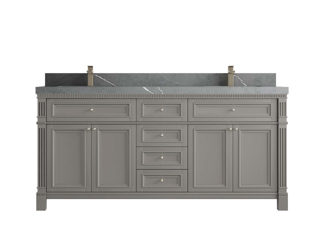 Paris 72 in. W x 22 in. D Double Sink Bathroom Vanity