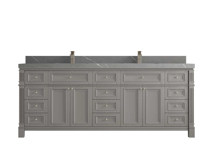 Paris 84 in. W x 22 in. D Double Sink Bathroom Vanity - photo 34