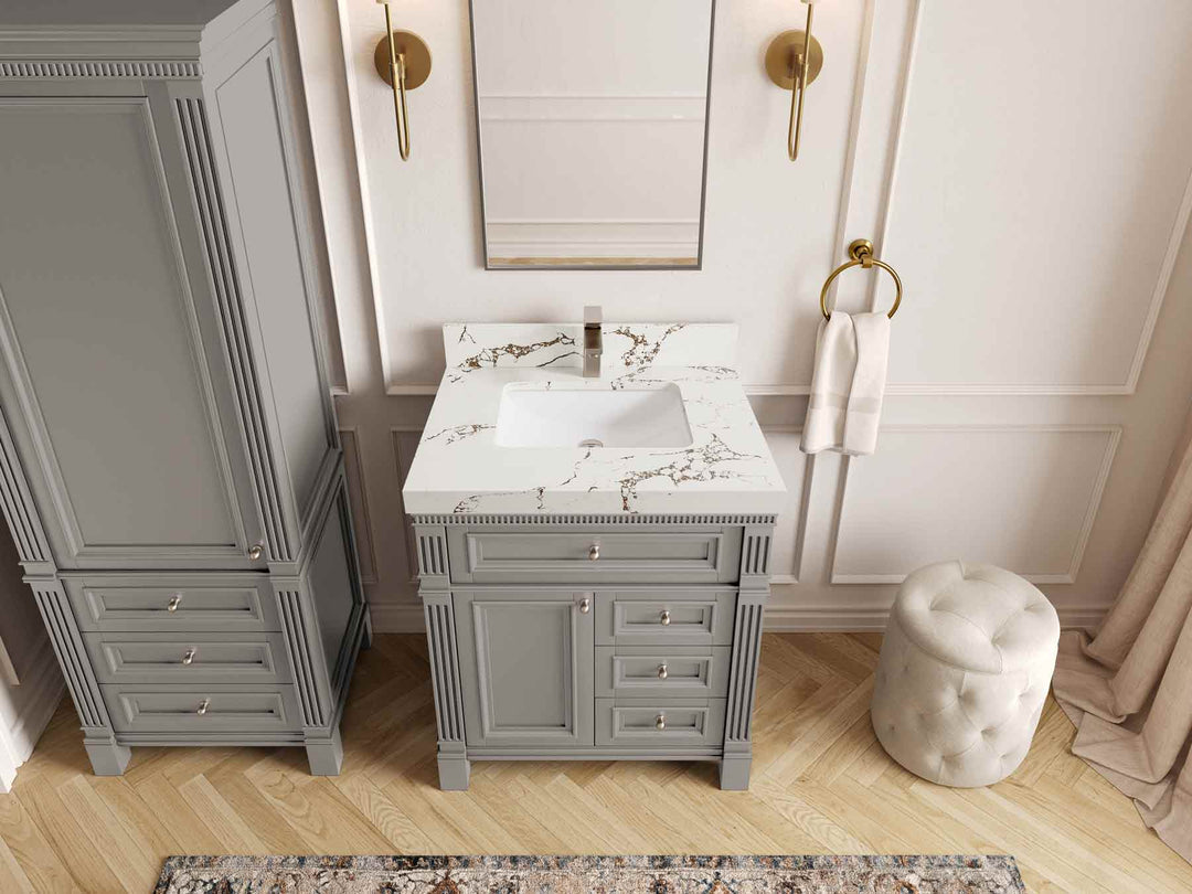 Paris 30 in. W x 22 in. D Single Sink Bathroom Vanity