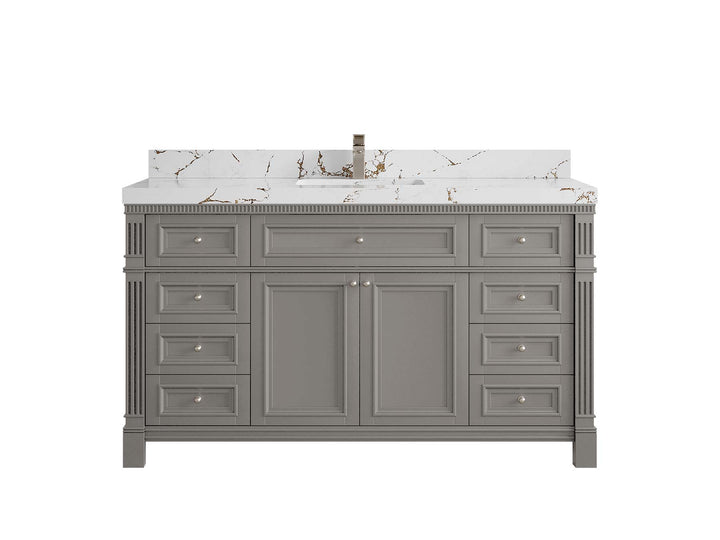 Paris 60 in. W x 22 in. D Single Sink Bathroom Vanity - photo 41