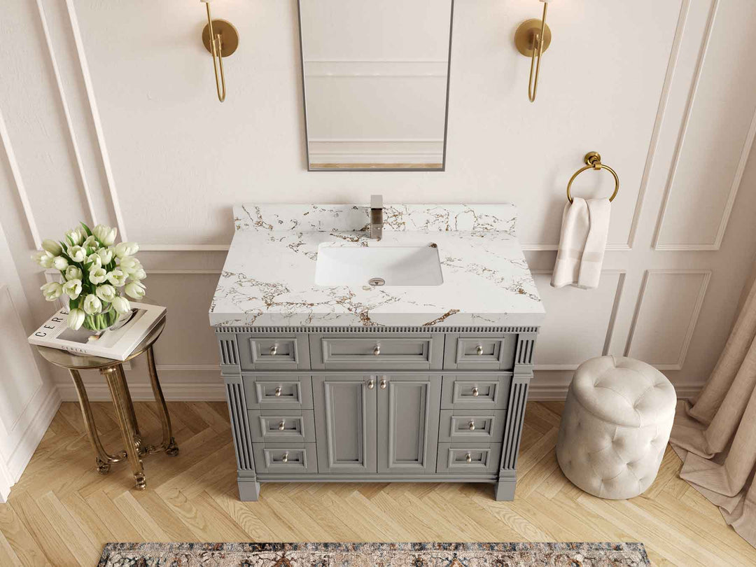 Paris 42 in. W x 22 in. D Single Sink Bathroom Vanity