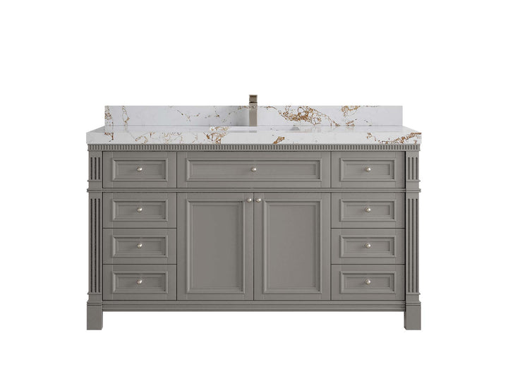 Paris 60 in. W x 22 in. D Single Sink Bathroom Vanity - photo 43