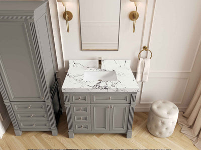 Paris 36 in. W x 22 in. D Center Sink Bathroom Vanity