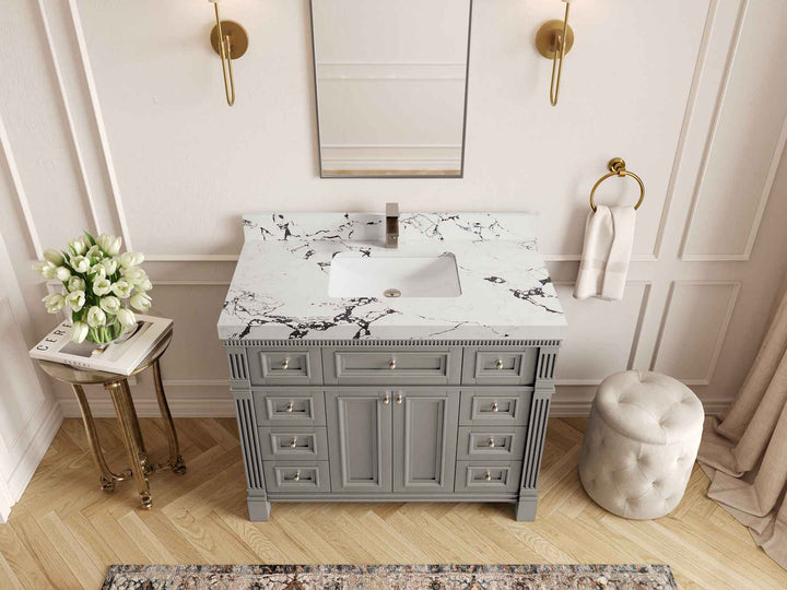 Paris 42 in. W x 22 in. D Single Sink Bathroom Vanity - photo 44