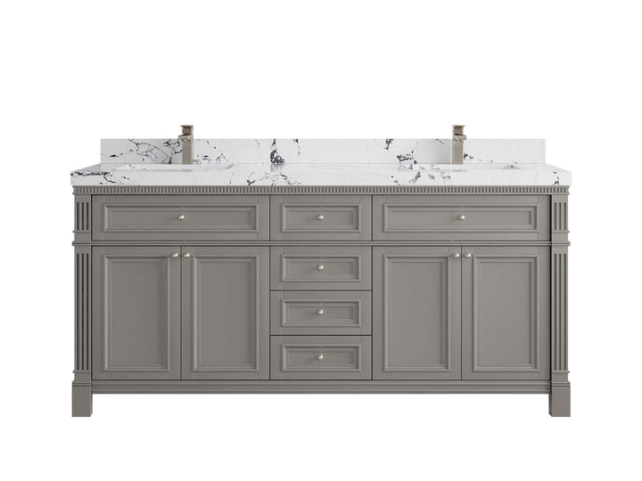 Paris 72 in. W x 22 in. D Double Sink Bathroom Vanity - photo 43
