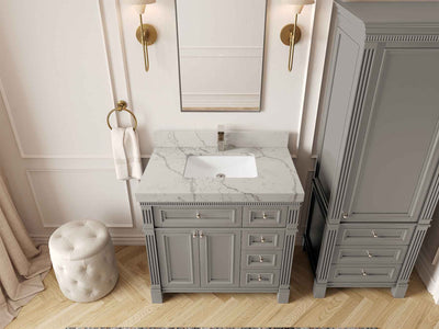 Paris 36 in. W x 22 in. D Bathroom Vanity with Center Sink