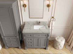 Paris 36 in. W x 22 in. D Right Offset Sink Bathroom Vanity - photo 24