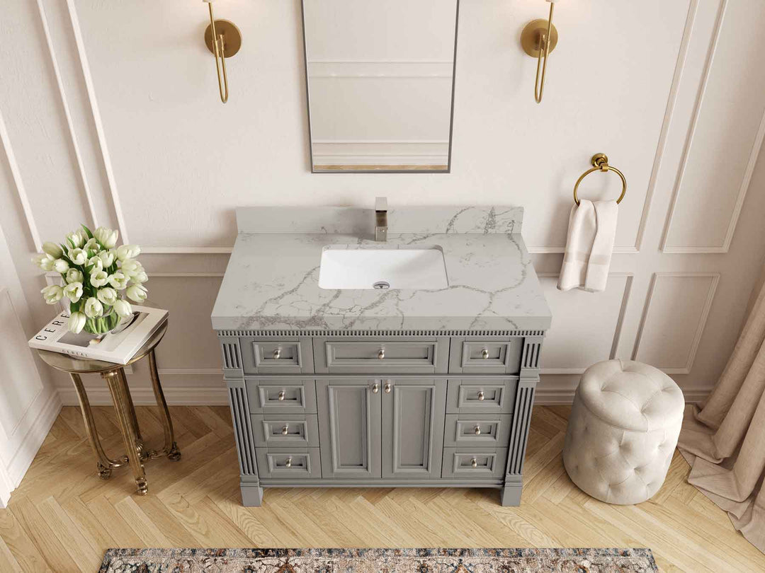 Paris 42 in. W x 22 in. D Single Sink Bathroom Vanity