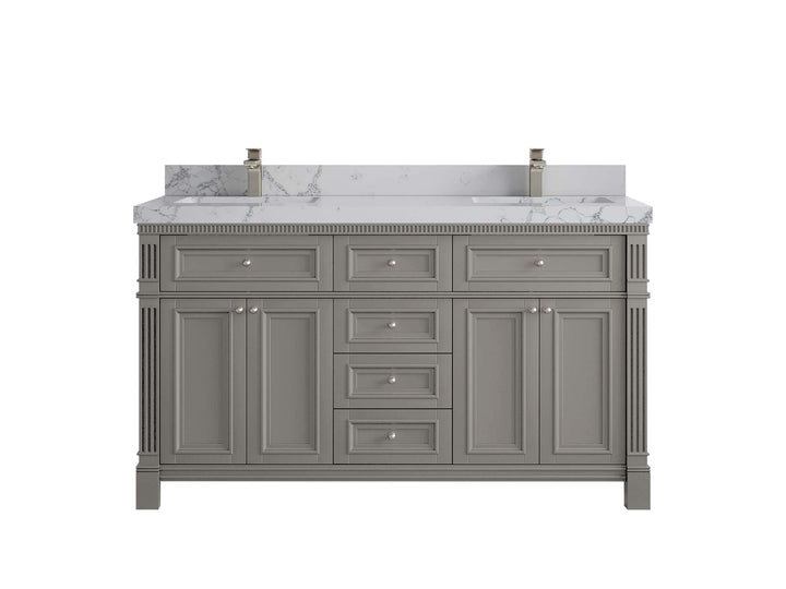 Paris 60 in. W x 22 in. D Double Sink Bathroom Vanity - photo 42