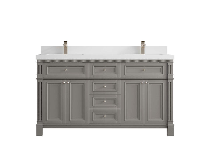 Paris 60 in. W x 22 in. D Double Sink Bathroom Vanity - photo 44