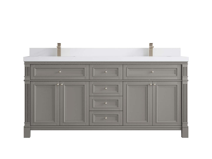 Paris 72 in. W x 22 in. D Double Sink Bathroom Vanity - photo 47