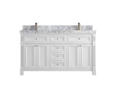 Paris 60 in. W x 22 in. D Double Sink Bathroom Vanity - photo 20