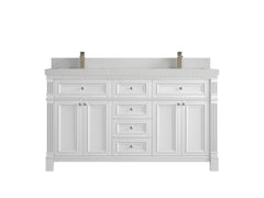 Paris 60 in. W x 22 in. D Double Sink Bathroom Vanity - photo 22