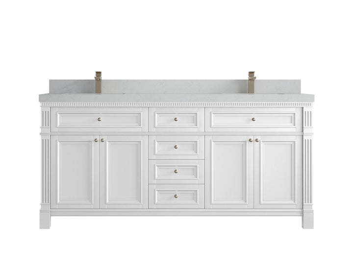 Paris 72 in. W x 22 in. D Double Sink Bathroom Vanity - photo 10