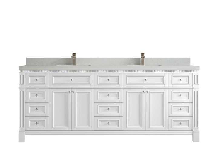 Paris 84 in. W x 22 in. D Double Sink Bathroom Vanity - photo 22