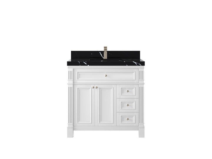 Paris 36 in. W x 22 in. D Center Sink Bathroom Vanity - photo 8