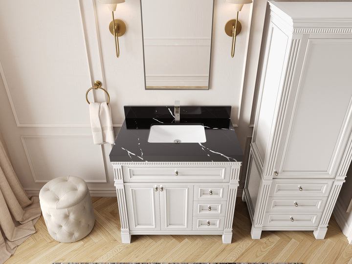 Paris 36 in. W x 22 in. D Center Sink Bathroom Vanity - photo 7