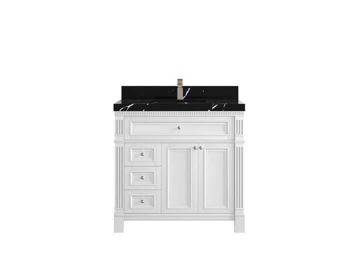 Paris 36 in. W x 22 in. D Center Sink Bathroom Vanity - photo 8