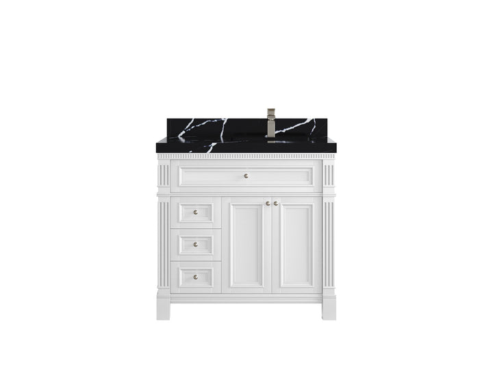 Paris 36 in. W x 22 in. D Right Offset Sink Bathroom Vanity - photo 12