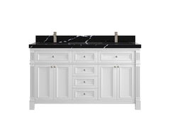Paris 60 in. W x 22 in. D Double Sink Bathroom Vanity - photo 8