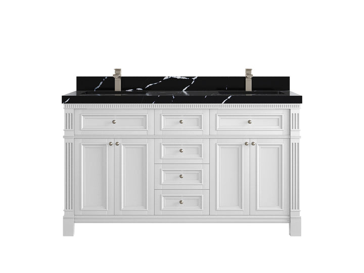 Paris 60 in. W x 22 in. D Double Sink Bathroom Vanity - photo 8