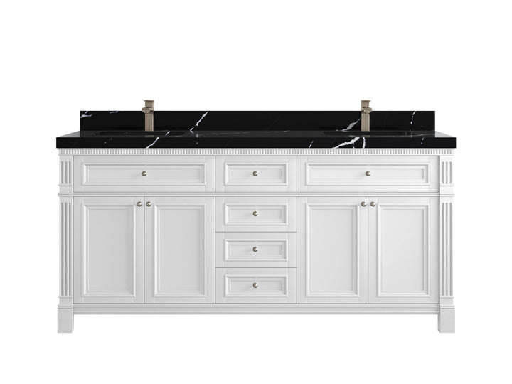 Paris 72 in. W x 22 in. D Double Sink Bathroom Vanity - photo 12