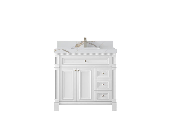 Paris 36 in. W x 22 in. D Center Sink Bathroom Vanity - photo 10
