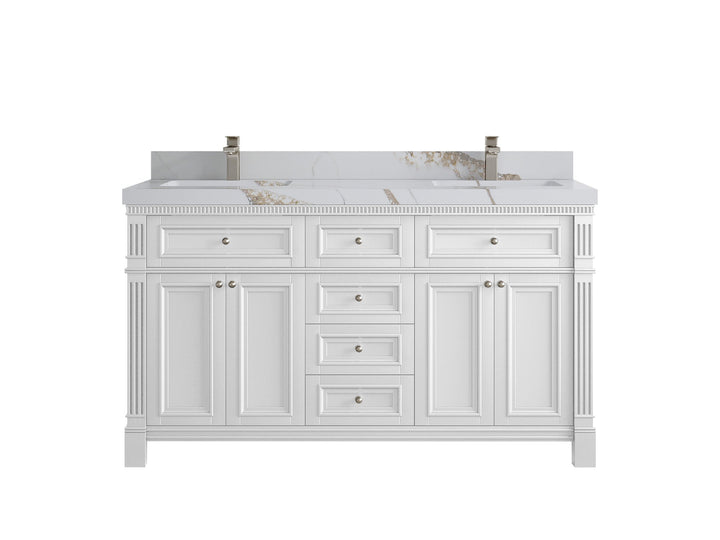 Paris 60 in. W x 22 in. D Double Sink Bathroom Vanity - photo 10