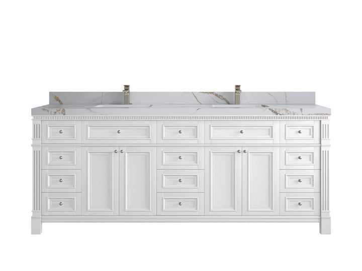 Paris 84 in. W x 22 in. D Double Sink Bathroom Vanity - photo 10