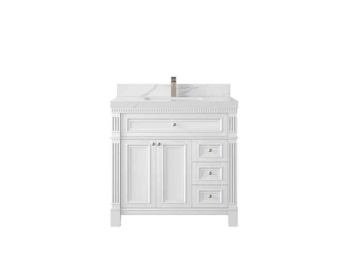 Paris 36 in. W x 22 in. D Center Sink Bathroom Vanity - photo 12