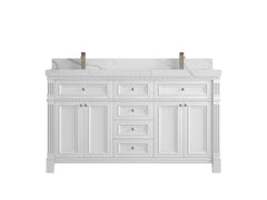 Paris 60 in. W x 22 in. D Double Sink Bathroom Vanity - photo 12